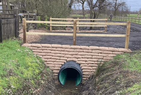 Driveway & Field Crossings, Gawdy Hall Estate